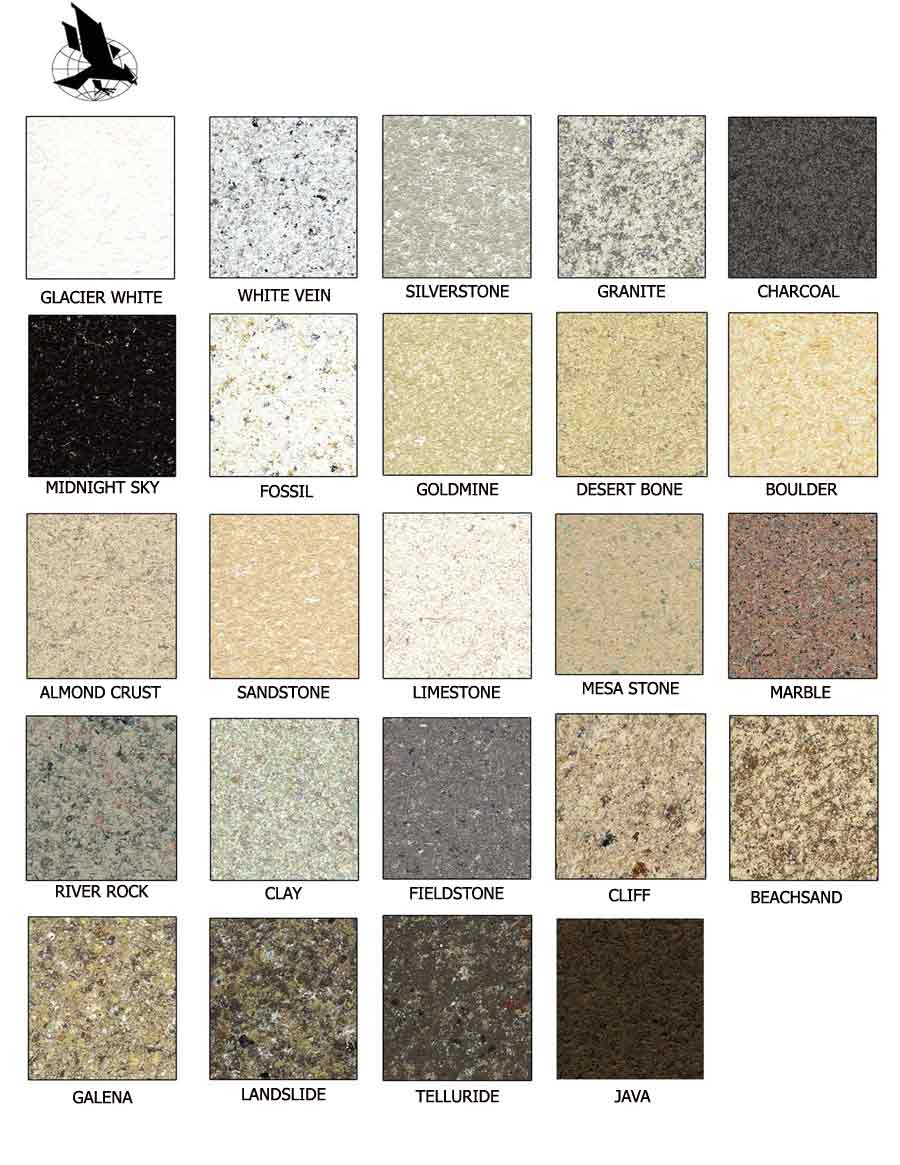 Edmond Bathtub Refinishing - Edmond, OK - Stone-Fleck Color Chart