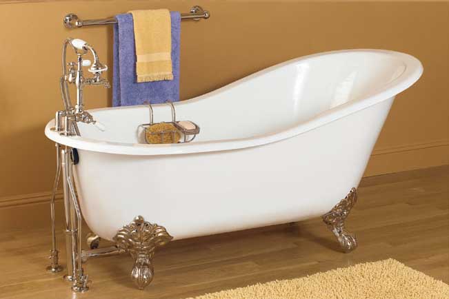 fiberglass clawfoot tub