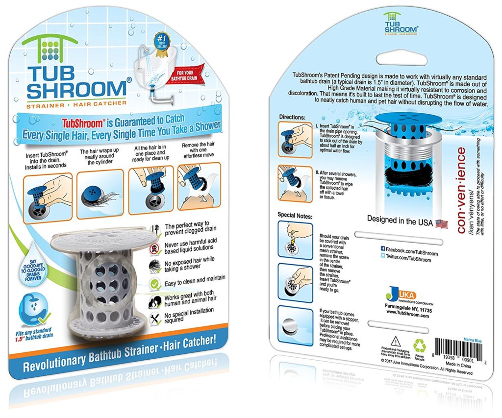 TubShroom Shower Strainer: Get Rid of Hair in Your Drain